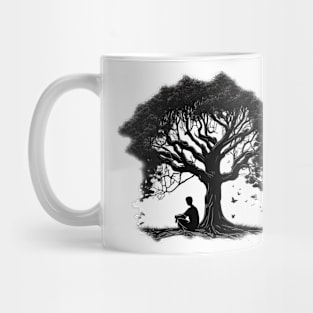 Meditation under a Tree - Designs for a Green Future Mug